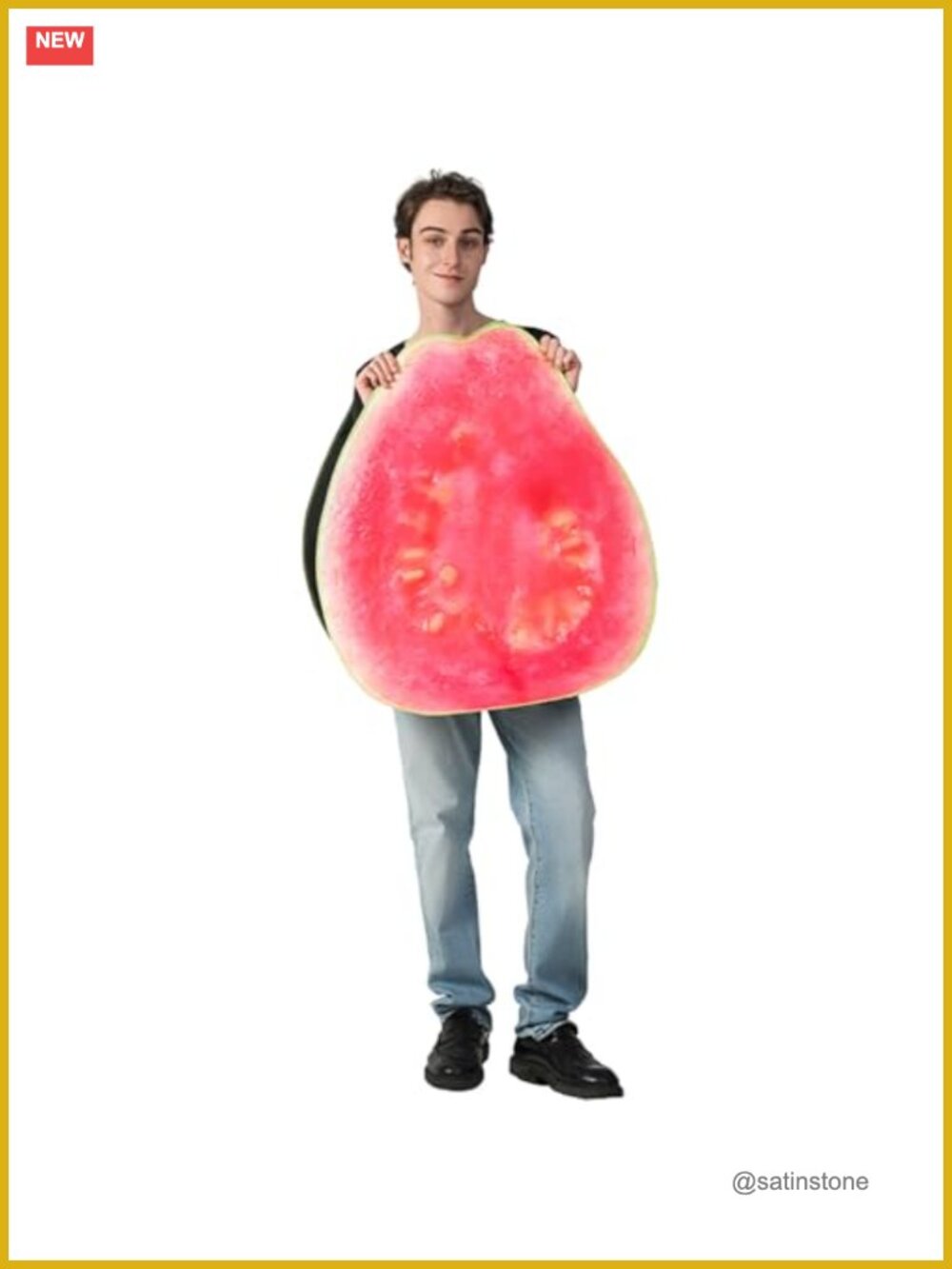 Adult Guava Fruit Halloween Costume One Size Tunic Polyester